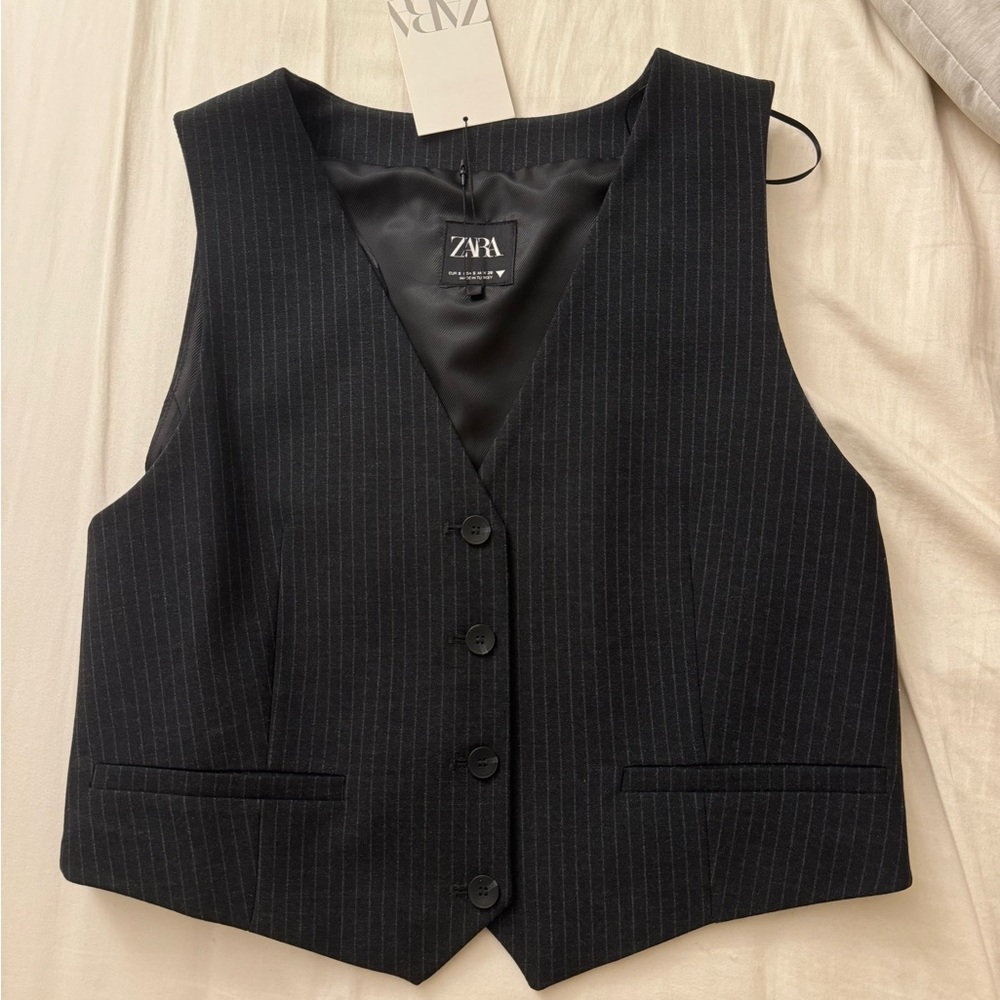 Zara twill vest